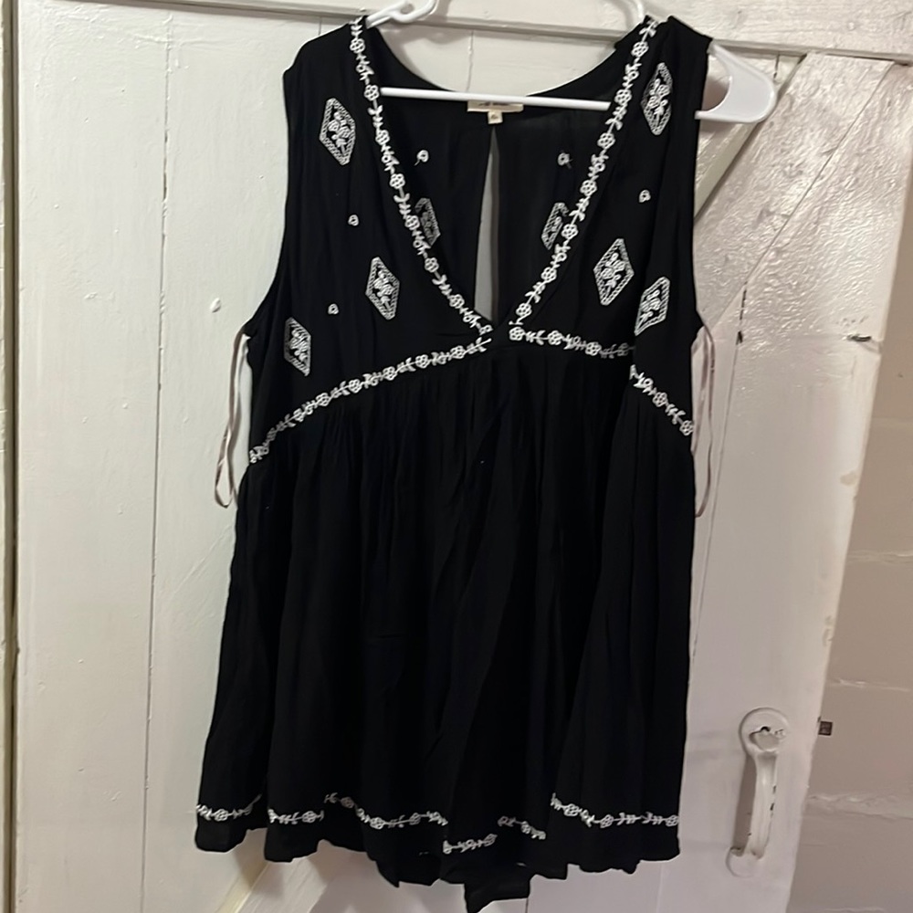 Black tank tunic